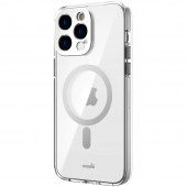 Moshi iGlaze Slim Hardshell Case for iPhone 14 Pro, Luna Silver (99MO137207)