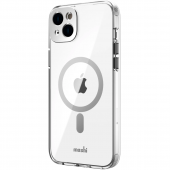 Moshi iGlaze Slim Hardshell Case for iPhone 14 Plus, Luna Silver (99MO137206)