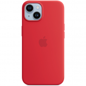 Apple Silicone Case with MagSafe for iPhone 14 Plus, (PRODUCT)RED (HC)
