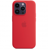 Apple Silicone Case with MagSafe for iPhone 14 Pro, (PRODUCT)RED (HC)