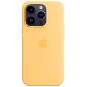Apple Silicone Case with MagSafe for iPhone 14 Pro, Sunglow (HC)