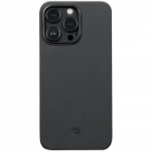 Pitaka MagEZ Case 3 Twill 600D for iPhone 14 Plus, Black/Grey (KI1401MA)