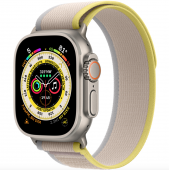 Watch Ultra GPS + Cellular 49mm Titanium Case with Yellow/Beige Trail Loop - M/L (MQF23/MQFU3/MQFE3)
