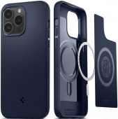 Spigen Mag Armor MagSafe Case for iPhone 14 Pro, Navy Blue