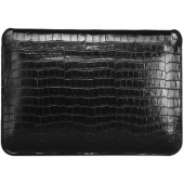 WIWU Skin Croco Geniunie Leather Sleeve Series for MacBook 14"[2021], Black