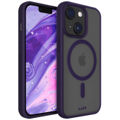 LAUT HUEX PROTECT with MagSafe IMPKT Cell Technology for iPhone 14 Plus, Dark Purple (L_IP22C_HPT_DPU)