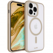 LAUT HUEX PROTECT with MagSafe IMPKT Cell Technology for iPhone 14 Pro Max , Sand (L_IP22D_HPT_BR)