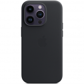 Apple Leather Case with MagSafe for iPhone 14 Pro, Midnight (HC)