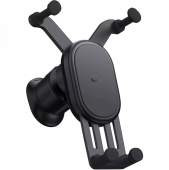 Baseus Stable Gravitational Car Mount Pro 15W Air Outlet Wireless Charger, Black