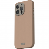 Moshi Napa Slim Hardshell Case with MagSafe for iPhone 15 Pro, Woodsmoke Brown (99MO231107)