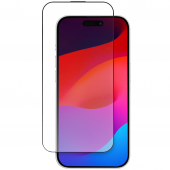ZK 2.5D Silk Printing Full Screen Receiver AntiDust HD Glass+ Anti Static for iPhone 15