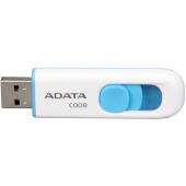 Flash ADATA USB 2.0 C008 16Gb White/Blue (AC008-16G-RWE)