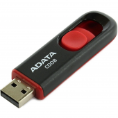 Flash ADATA USB 2.0 C008 32Gb Black/Red (AC008-32G-RKD)