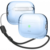 Elago Clear Case with Nylon Lanyard for Airpods Pro 2nd Gen, Aqua Blue (EAPP2CL-BA+ROSTR-ABL)