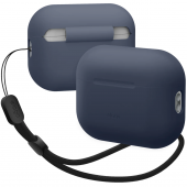 Elago Silicone Basic Case with Nylon Lanyard for Airpods Pro 2nd Gen, Jean Indigo (EAPP2SC-BA+ROSTR-JIN)