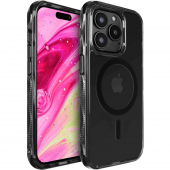 LAUT CRYSTAL MATTER X with MagSafe for iPhone 14 Pro Max, Crystal Black (L_IP22D_CMX_UB)