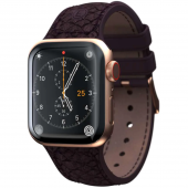 Njord Salmon Leather Strap for Watch 49/45/44/42mm, Rust (SL14123)