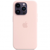 Apple Silicone Case with MagSafe for iPhone 14 Pro, Chalk Pink (MPTH3)