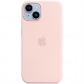 Apple Silicone Case with MagSafe for iPhone 14 Plus, Chalk Pink (HC)