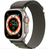 Б/У Apple Watch Ultra GPS + Cellular 49mm Titanium Case with Green Alpine Loop - M (MQEW3/MQFN3)