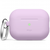 Elago Silicone Hang Case for Airpods Pro 2nd Gen, Lavender (EAPP2SC-HANG-LV, EAPP2CSC-ORHA-LV)