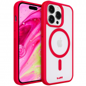 LAUT HUEX PROTECT with MagSafe IMPKT Cell Technology for iPhone 14 Pro Max, Red (L_IP2D_HPT_R)