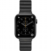 Laut Novi Luxe Band for Watch 49/45/44/42mm, Midnight (L_AWL_NL_BK) 