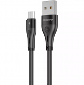Proove Soft Silicone Micro USB 2.4A 1m Cable, Black