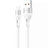 Proove Soft Silicone Micro USB 2.4A 1m Cable, White