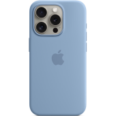 Apple Silicone Case with MagSafe for iPhone 15 Pro Max, Winter Blue (HC)
