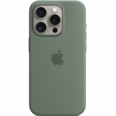 Apple Silicone Case with MagSafe for iPhone 15 Pro Max, Cypress (HC)