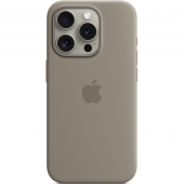 Apple Silicone Case with MagSafe for iPhone 15 Pro, Clay (HC)