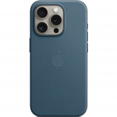 Apple FineWoven Case with MagSafe for iPhone 15 Pro, Pacific Blue (HC)
