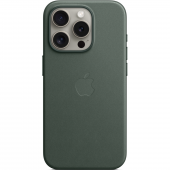 Apple FineWoven Case with MagSafe for iPhone 15 Pro, Evergreen (HC)
