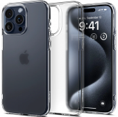 Spigen Ultra Hybrid Case for iPhone 15 Pro, Clear (ACS06707)