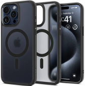 Spigen Ultra Hybrid Case with MagSafe for iPhone 15 Pro, Frost Black (ACS06720)
