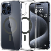 Spigen Ultra Hybrid Case with MagSafe for iPhone 15 Pro, Graphite (ACS06716)