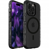 Laut Crystal Matter X IMPKT Cell Technology with MagSafe for iPhone 15 Pro, Clear Black (L_IP23B_CMX_UB)