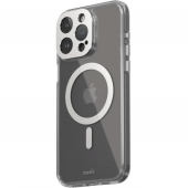 Moshi iGlaze Slim Hardshell Case with MagSafe for iPhone 15 Pro,  Luna Silver (99MO231003)