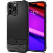 Spigen Rugged Armor Case with MagSafe for iPhone 15 Pro Max, Black (ACS06561)