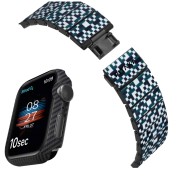 Pitaka Air Case and Chroma Carbon Band for Watch 7 45 mm, Dreamland Mosaic (AWB2303, KW2002A)