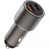 WIWU PC100 Series Car Charge USB + USB C 38W, Black