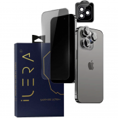 iLera Premium Sapphire Ultra + Corning Glass for iPhone 15 Pro + 1 Рік Гарантія