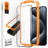 Spigen Screen Protector AlignMaster GLAS.tR for iPhone 15 Pro (AGL06895)