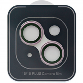 ZK Max Hawk-Eye Camera Glass for iPhone 15/15 Plus, Pink
