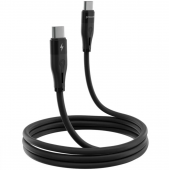 Proove Soft Silicone Type-C to Type-C Cable 60W 1m, Black