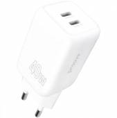 Proove Silicone Power 40W Type-C + Type-C, White