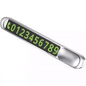 Proove Parking Number Plate Metal Lock, Silver