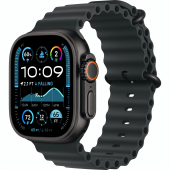 Apple Watch Ultra 3 GPS + LTE, 49mm Black Titanium Case with Black Ocean Band (MF0J4)