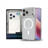 Monblan Magnetic Crystal Series Case for iPhone 17 Pro Max, Transparent